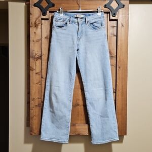 Levi's Light Blue Wide Leg Adjustable Waist Stretch Jeans Kids 12